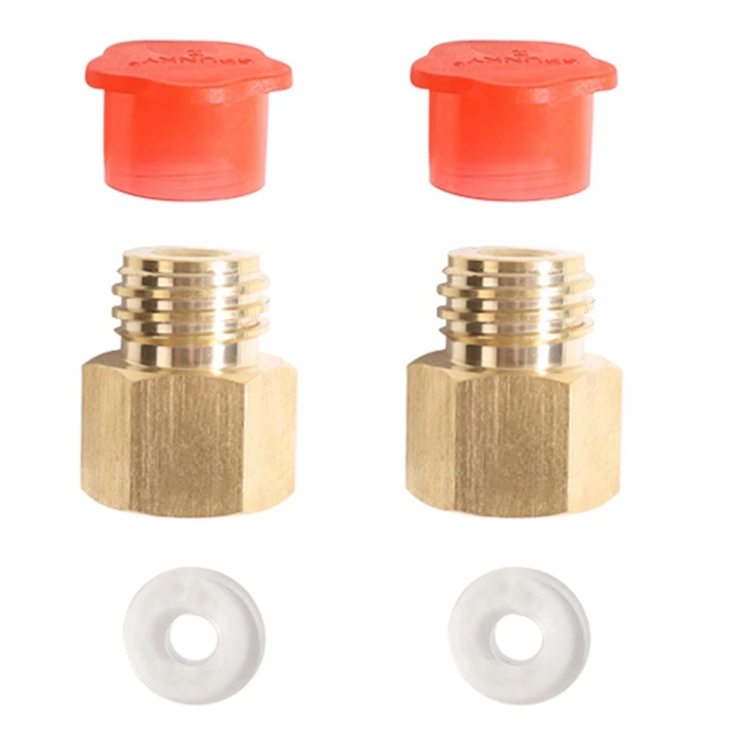 2X Soda Cylinder Stream Thread Converte L'Adattatore Match Quaroker Cube Tank Femmina Tr21-4 A Maschio Tr21-3