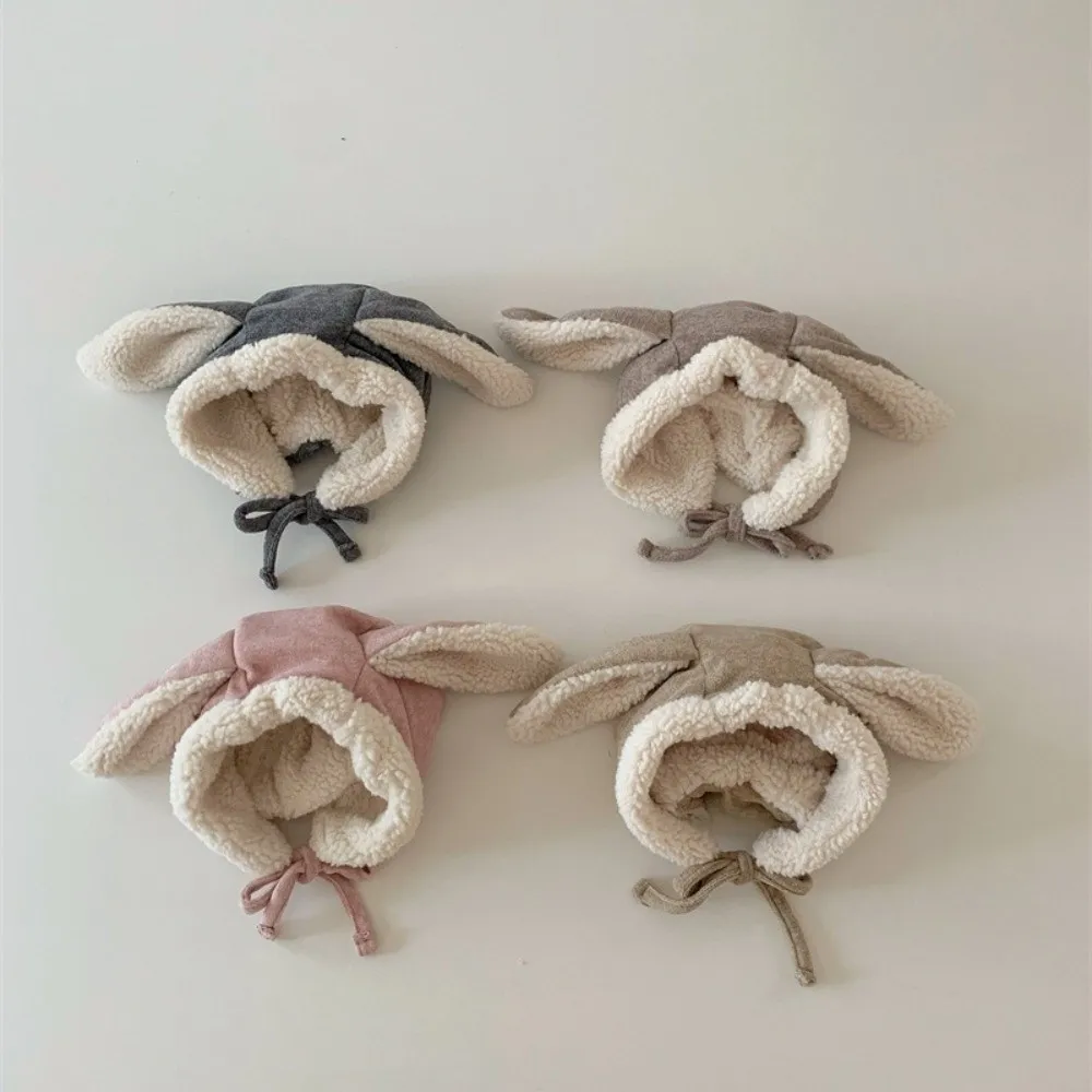 Lovely Cute Rabbit Ear Hat Winter Fleece Baby Beanie Cap Warm Thick Ear Protection Hat