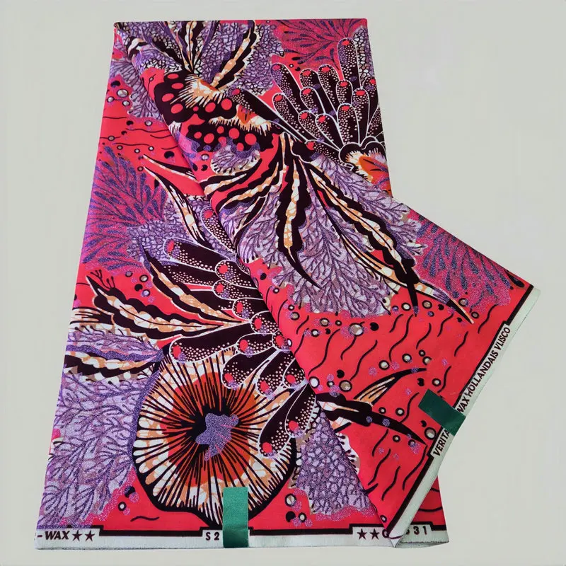 Item No.W3-4 Make to order super holland wax block prints fabric with glitter