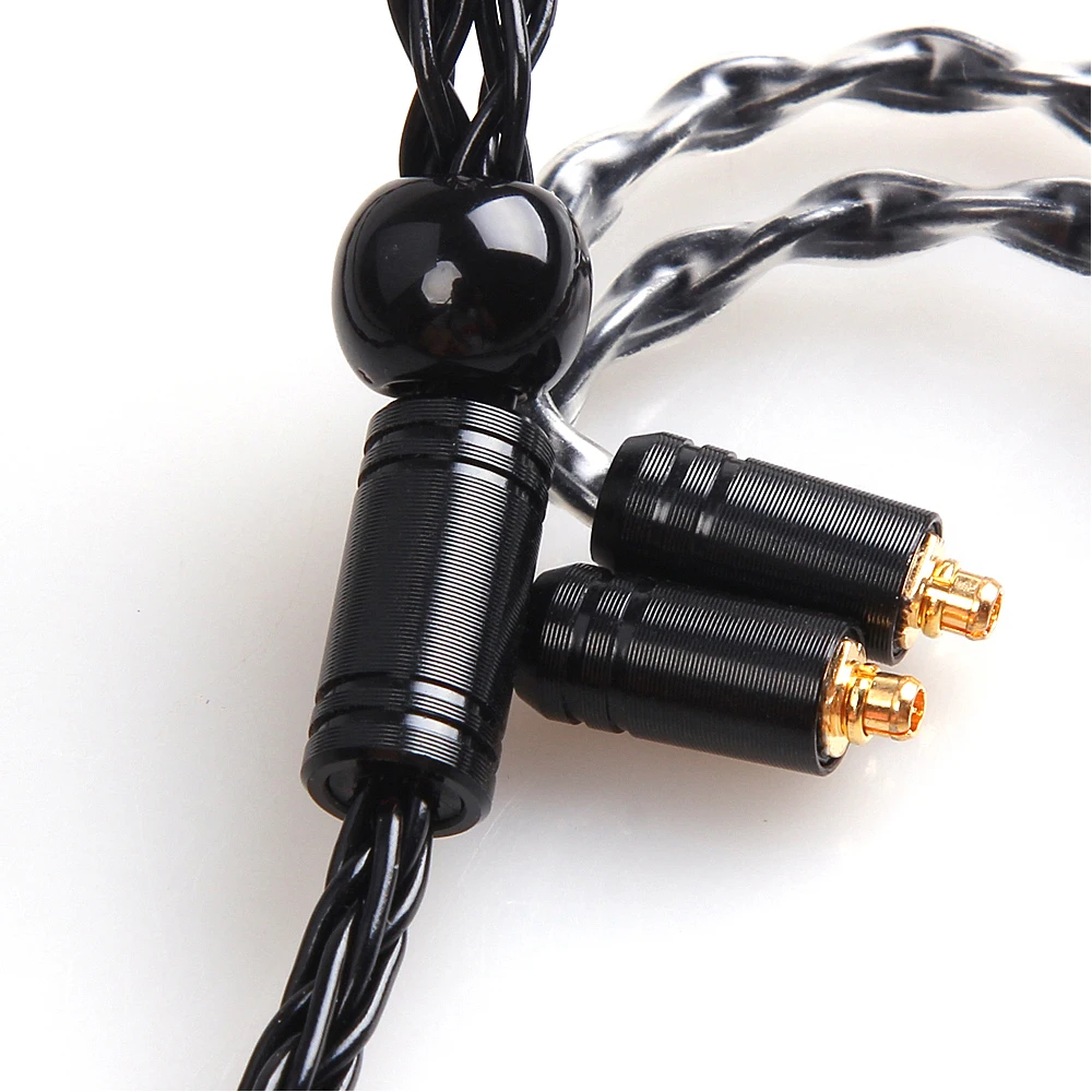 Mmcx-cabo de Ouvido Banhado a Prata Upgrade Núcleo 0.78 mm 2pin Substituir Headphone Hifi Headconjunto Fio de Áudio com 35 mm - Image 2