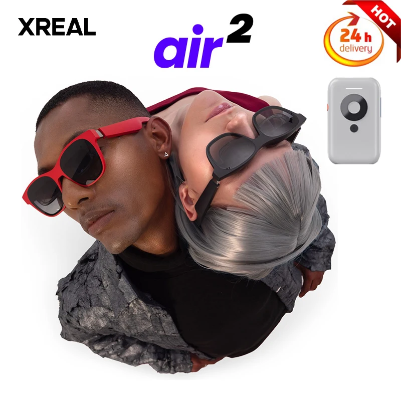 XREAL Air 2 Nreal Air Smart AR Glasses HD 130 Inches Space Giant Screen  Private Cinema Portable 1080p View VS Rokid MAX Glasses