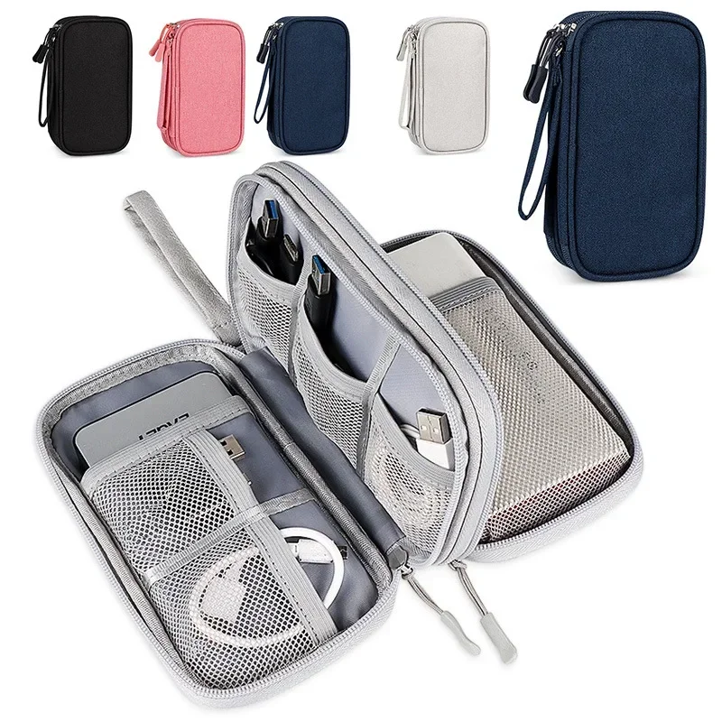 

Travel Cable Bag Portable Digital Storage Pouch Charger Data Cable USB Bag Organizer Waterproof Electronic Accessory Storage Bag