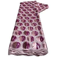 African Organza Cutout Lace Fabric