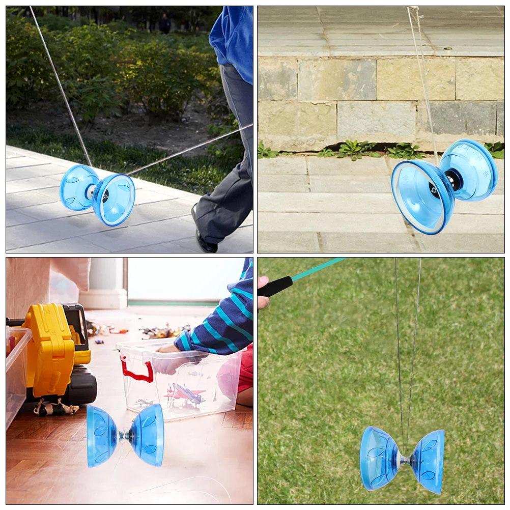 Soft Rubber Bearing Diabolo Toys Classic Funny Juggling Top for Kids Chinese Elder Outdoor diabolo toys