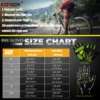 MOREOK Bike Gloves 5MM Gel Mountain Bike Gloves Breathable Bicycle Gloves Lycra Half finger Road Biking Cycling Gloves Men Women 6
