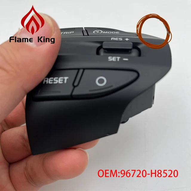 Cruise Control Switch For Kia Rio, Picanto, K2 (2017-2020) - Right Side Steering Wheel, Part 96720G6010
