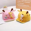 Cute Giraffe Baby Duckbill Hat Cartoon Toddler Soft Edge Duck Tongue Hat 6-18 Month Boy Girl Infant Sun Visors Kids Baseball Cap 3