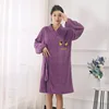 Large Lady Bath Towels For Body Coral Velvet Bath Towels Fashion Wearable Fast Drying Beach Spa Bathrobes Bath Skirts 3