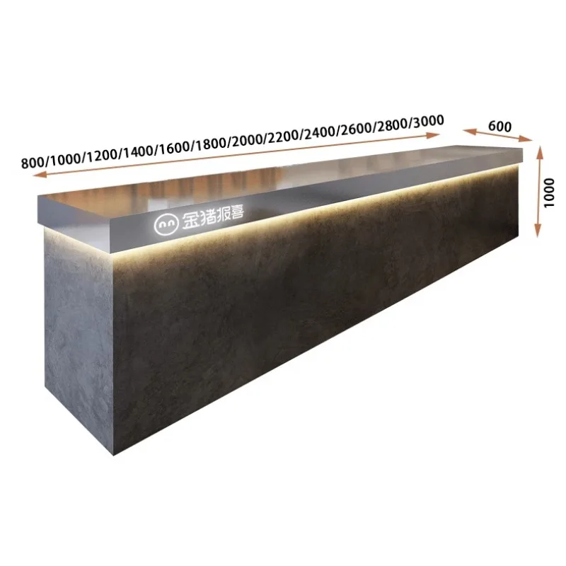 Reception Desk Stainless Steel Checkout Page Leisure Vintage Bar Table Cafe Clothing Shop Desk Beauty Salon Atril Conferencia