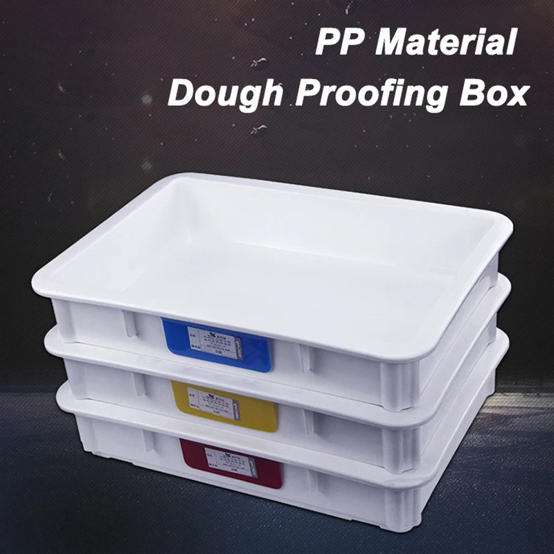 Pizzathome Pizza Dough Proofing Box Stackable Commercial Quality Trays with Covers Pizza Dough Container Plastic Dough Tray