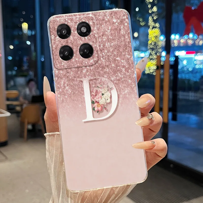 Luxury Elegant Clear Soft Silicon Back Cover Case