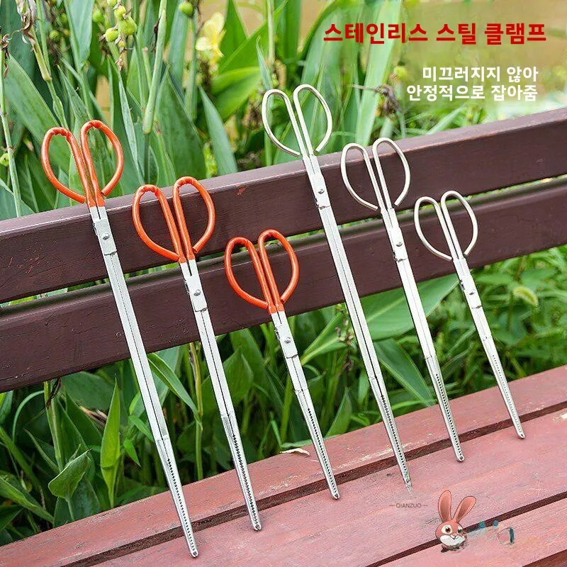 다기능 스테인레스 스틸 생선 집게 새로운 비자성 잉어 집게 진딧물 게 바닷가재 집게 바다의 신 낚시 도구