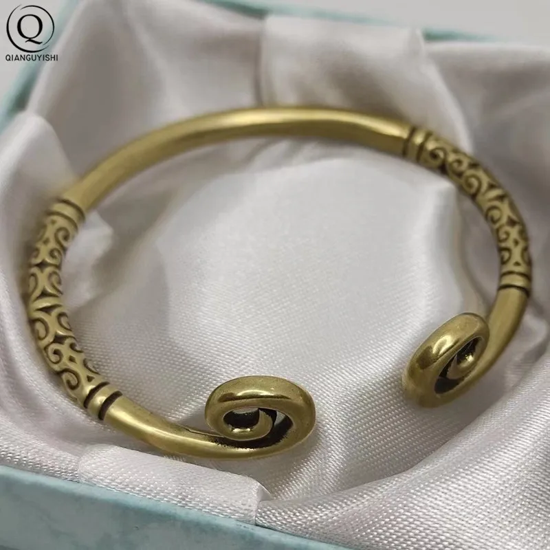 Brass Chinese Super Hero Monkey King Hoop Bangle Antique Copper Sun Wu Kong Bracelet for Women Men Fashion Hand Chains Jewelry bangle bracelet,chain bracelet