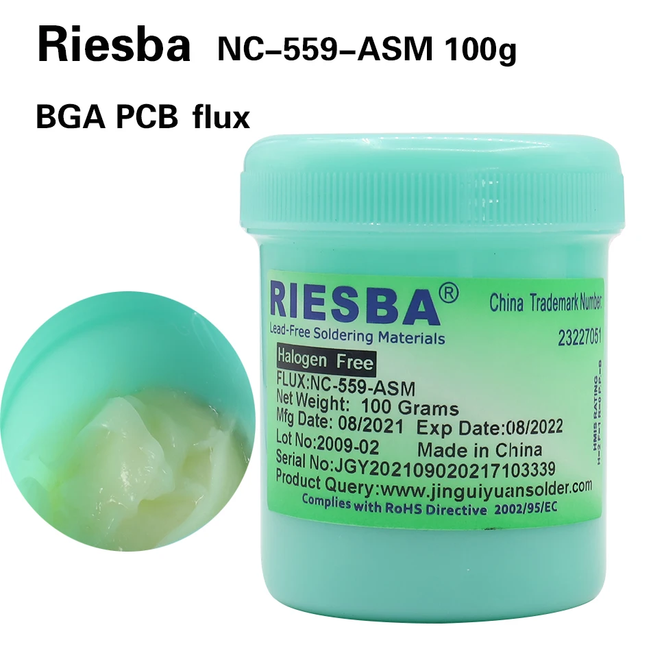 

RIESBA RMA-223-UV NC-559-ASM 100g Solder Flux No-clean Soldering Paste
