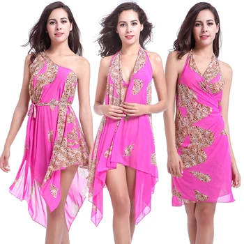 10 in 1 Multy Wear Underlay Strech Mesh Dress Beaching Outfit Pareo Cover Ups Women Convertible Sarong Infinite Magic Beach Wear 1