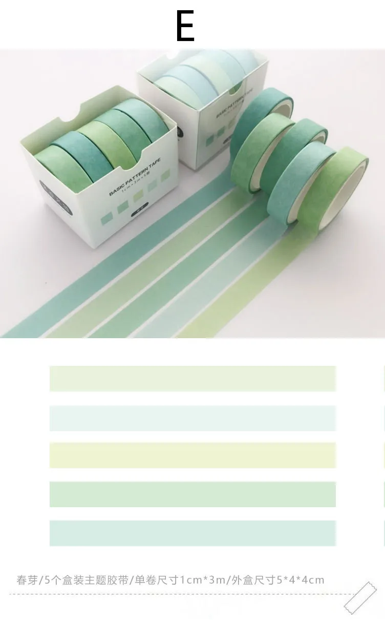 5 Stück/Packung Mond-Stern-Washi-Tape-Set, Dekorationsaufkleber, Scrapbooking, Tagebuch, selbstklebendes Abdeckband, Schreibwaren, Schulbedarf – Detail 7