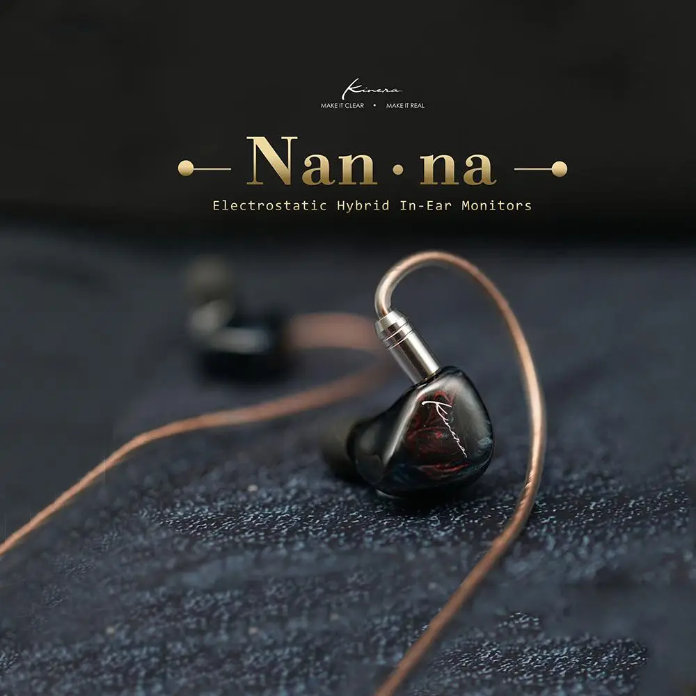 

Kinera Nanna Electrostatic Dynamic Driver Balanced Armature Hybrid Flagship HiFi in-Ear Earphone with 2 Pin Detachable Cable