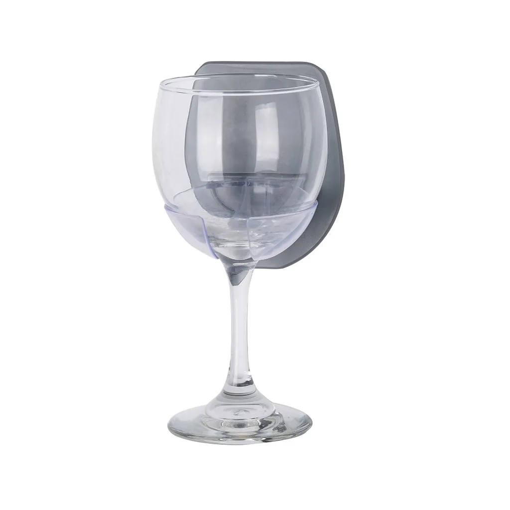 Plastic Wine Glass Holder Tumbler Holders Shelf Rack Bath Shower Wine Cup Boat Storage Rack Organizer Bathroom Accessories