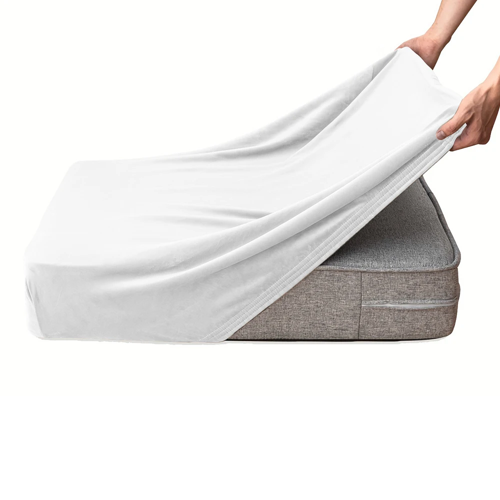Luxurious Velvet Plush Stretch Sofa Cover - Soft, Removable Slipcover for Living Room and Lounge