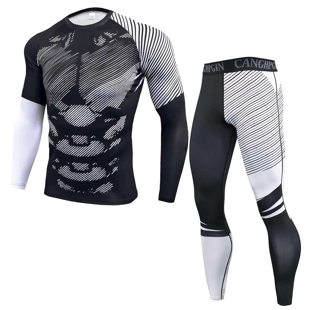 GEJINIDI Men Thermal Underwear Set For Male Cotton  Winter Long Johns Keep Warm Suit Inner Wear Merino Clothing thermo Plus Size 4