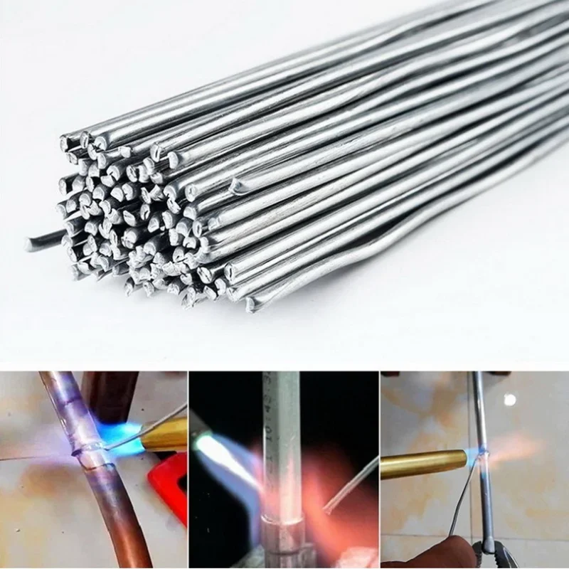 Low Temperature Easy Melt Aluminum Welding Rods Weld Bars Cored Wire 2mm 5/10PCS  for Soldering Aluminum No Need Solder Powder