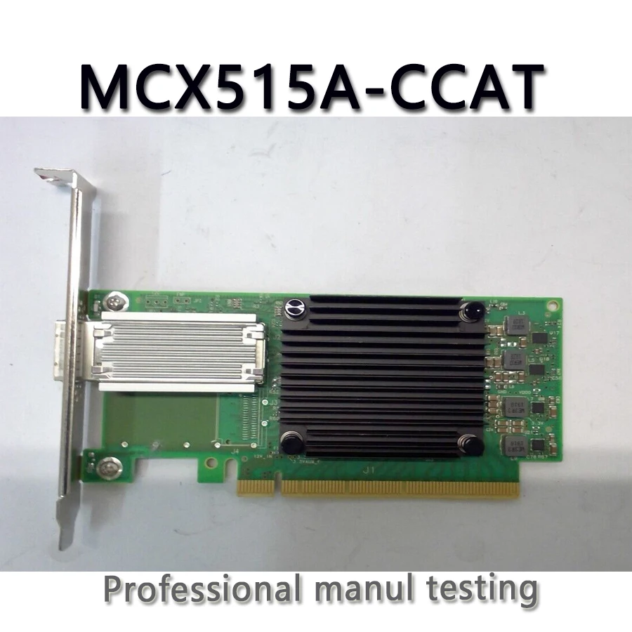 Mellanox ConnectX-5 CX515A 용  MCX515A-CCAT, 100GB 단일 포트 어댑터, NIC 카드, 하프 PCIe 브래킷 포함, 빠른 배송