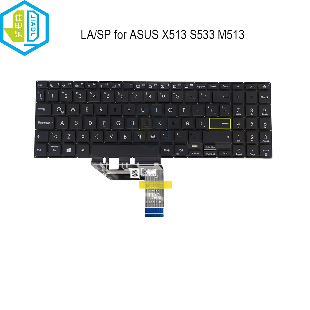 Teclado Árabe de Substituição para Asus Vivobook Teclados Portáteis S533 S533ea S533e S533fa M513 X513 X513ep X513ua 510gla00