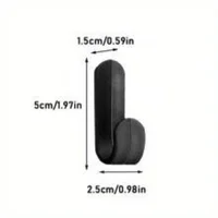 ตะขอแขวนติดผนังแบบกาวในตัว 6 ชิ้น แข็งแรง ทนน้ำ สำหรับแขวนผ้าเช็ดตัว กุญแจ อุปกรณ์ครัว ตะขอแขวนผนัง 6