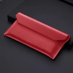Genuine Leather Universal Magnetic Pouch Bag with Ultimate Design (Red)