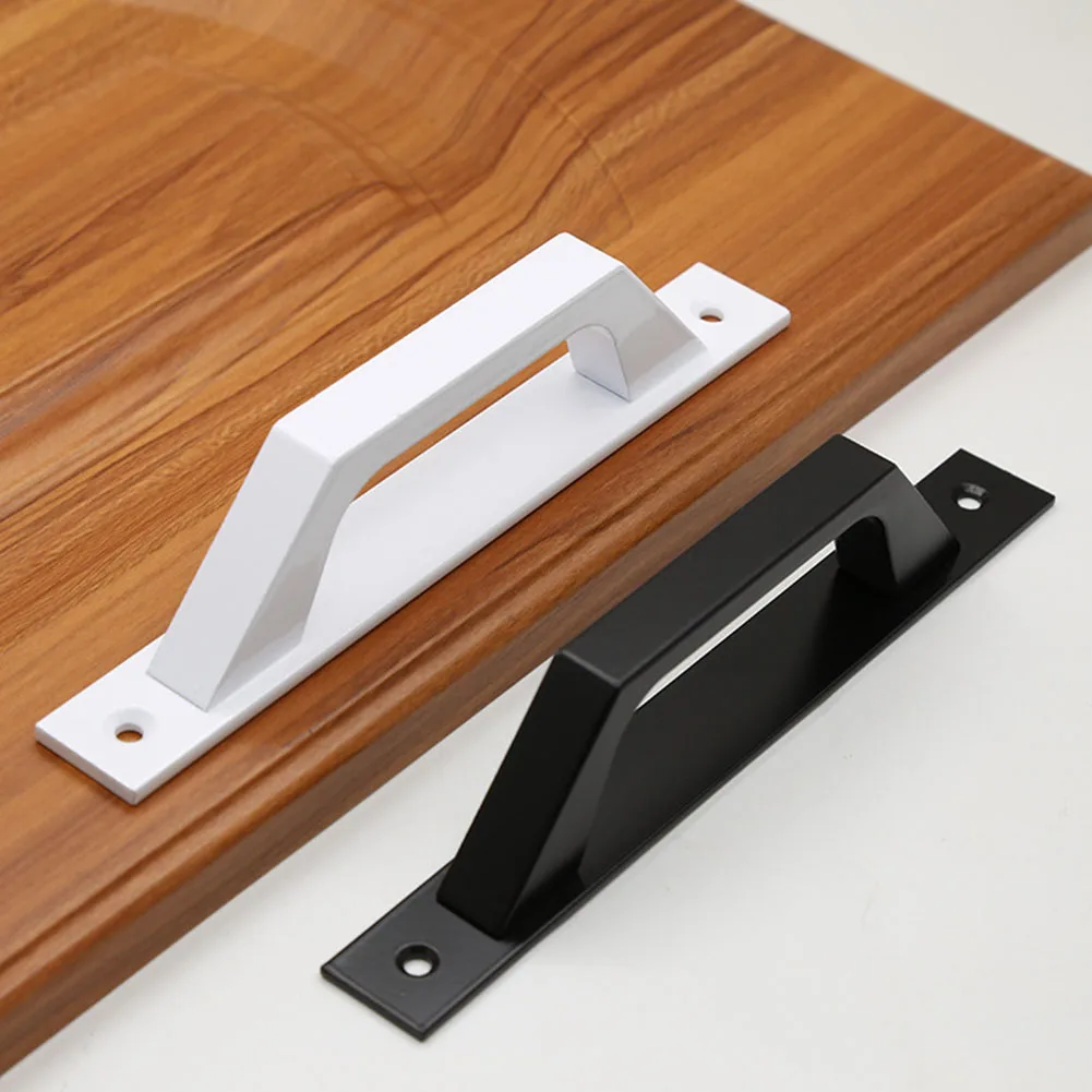 Description Picture 3 of itemBarn Door Pull Handle Heavy Duty Black Iron Hot Bed Sliding Gate Shed Garage Cabinet Door Handle Alloy Furniture Hardware