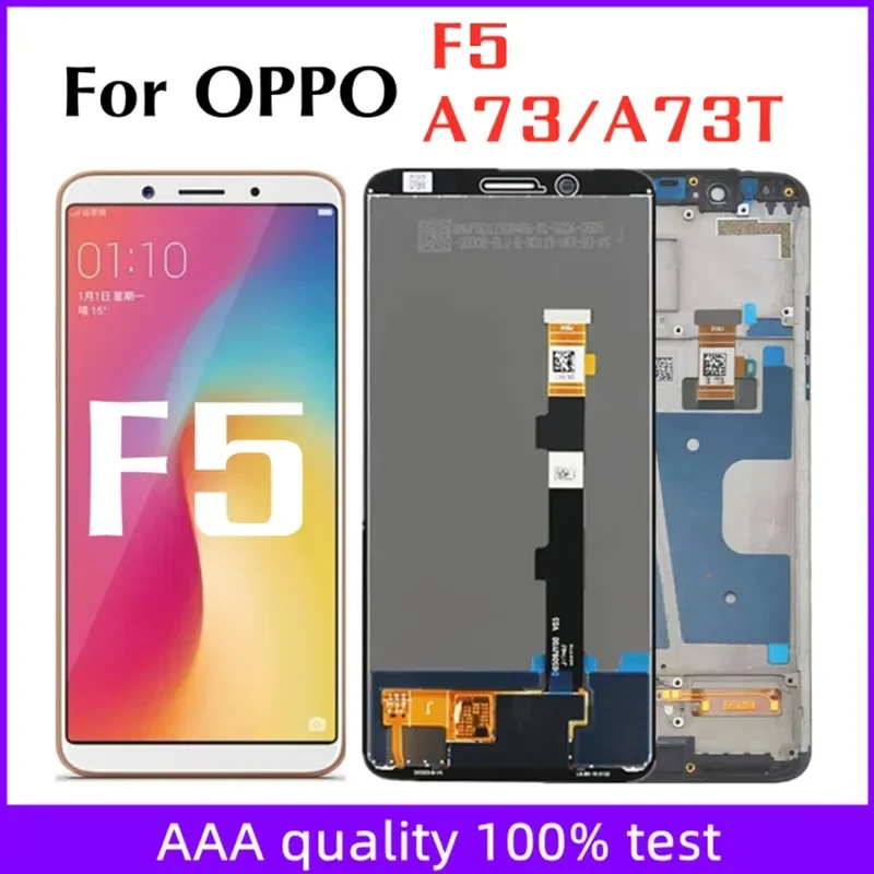 

Для Oppo F5 ЖК-дисплей, сенсорная панель экран дигитайзер в сборе для Oppo F5 A73 2017 CPH1723 CPH1725 LCD