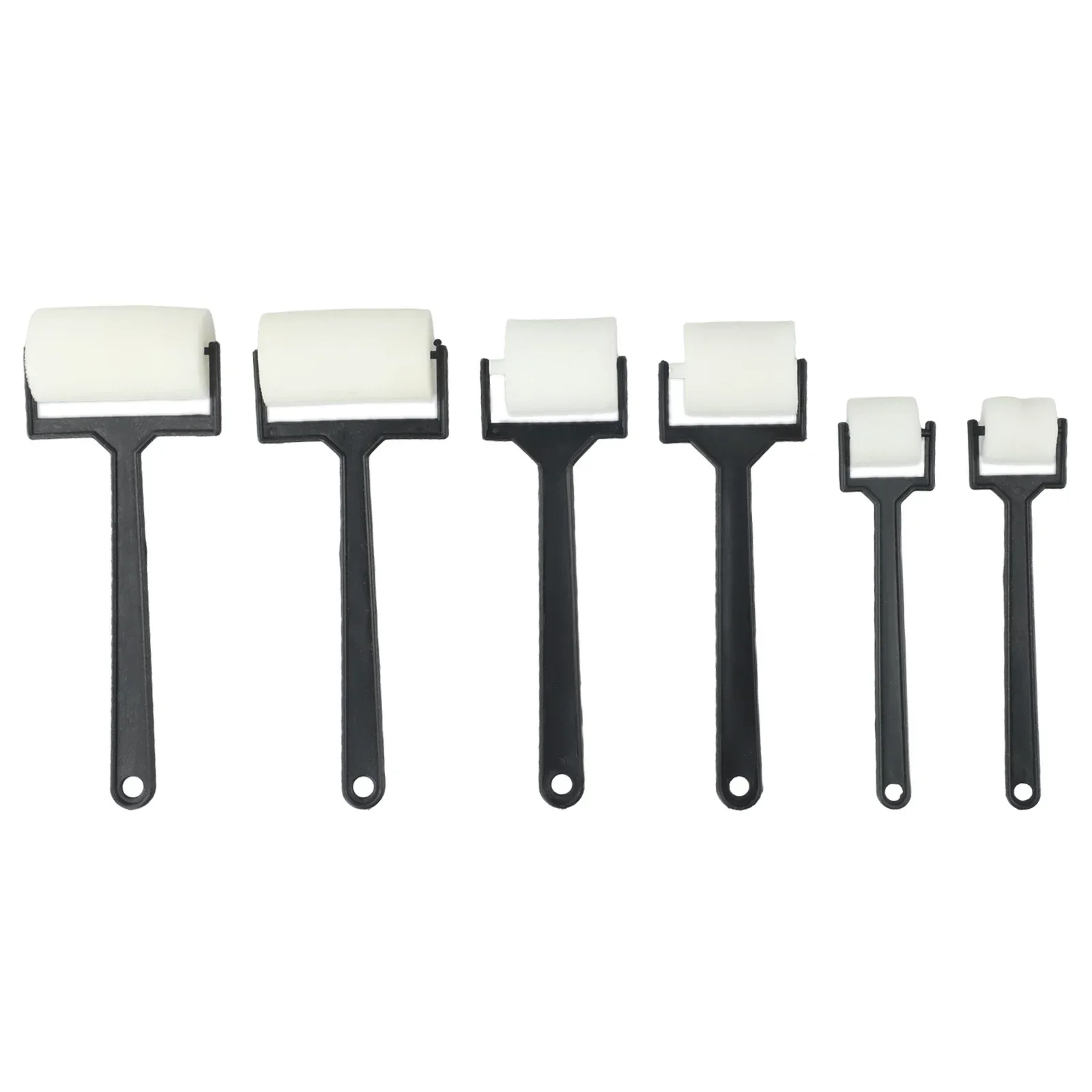 Craft Tool White Sponge Brush Foam Painting Roller Brush Children Draw Craft Tool Decorative Supplies 6pcs,paint brushes