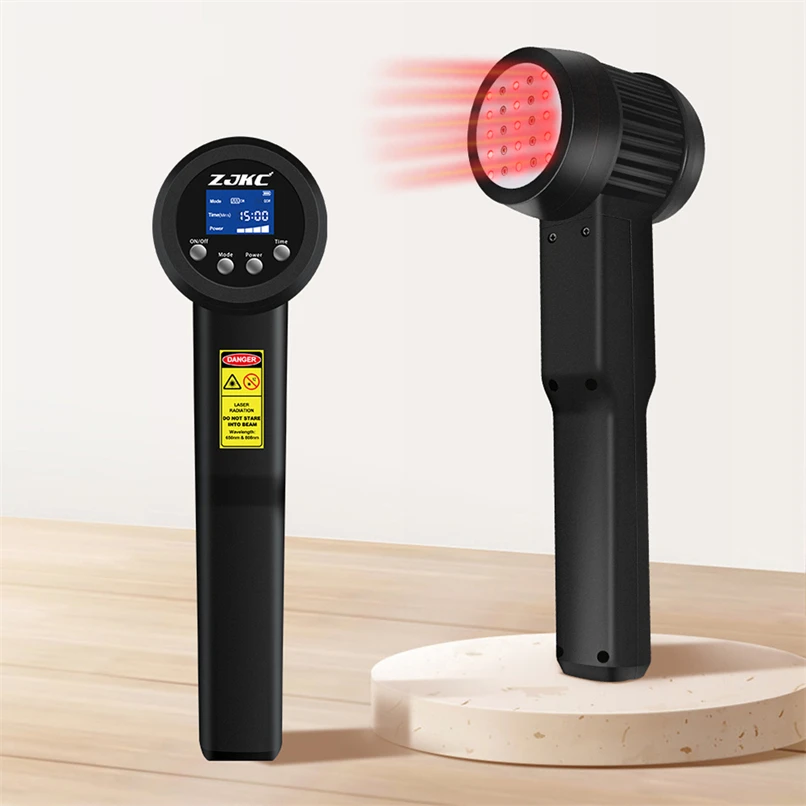 

Ручной лазерный фототерапевтический аппарат ZJKC с 25 диодами, 650нм, 808 нм лазер для удаления боли в шее, ручное лазерное лечение боли в лодыжке