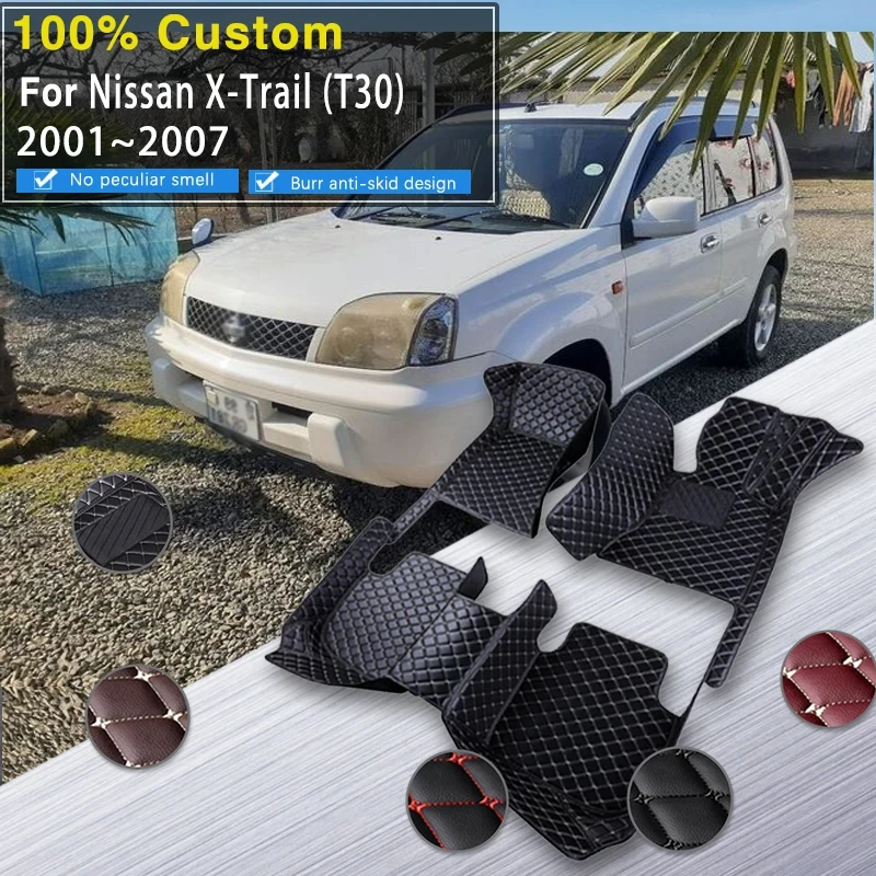 

Car Floor Mat For Nissan X-Trail T30 2001~2007 Anti-dirty Carpet Leather Mat Accesorios Para Auto Car Mats Floor Car Accessories