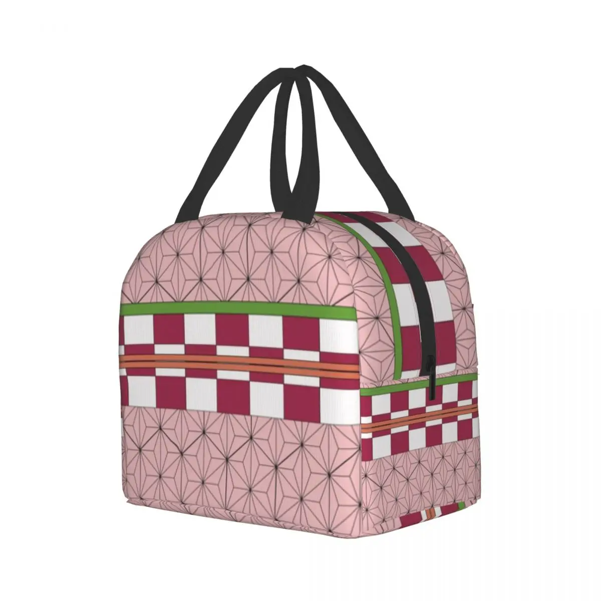 Nezuko Kimono Insulated Lunch Bag for Women Kids School Food Demon Slayer Kimetsu No Yaiba Anime Cooler Thermal Lunch Box Tote 2
