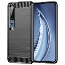 Premium Silicone Shockproof Back Cover - Mi Note10 (Black)