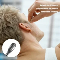 Ear Cleaner Ear Wax Remover Cleaning Kit Pickers Pick Earwax Curette Spoon Care Removal Tool for Baby Adults Ear Care Set 6-8Pcs 2