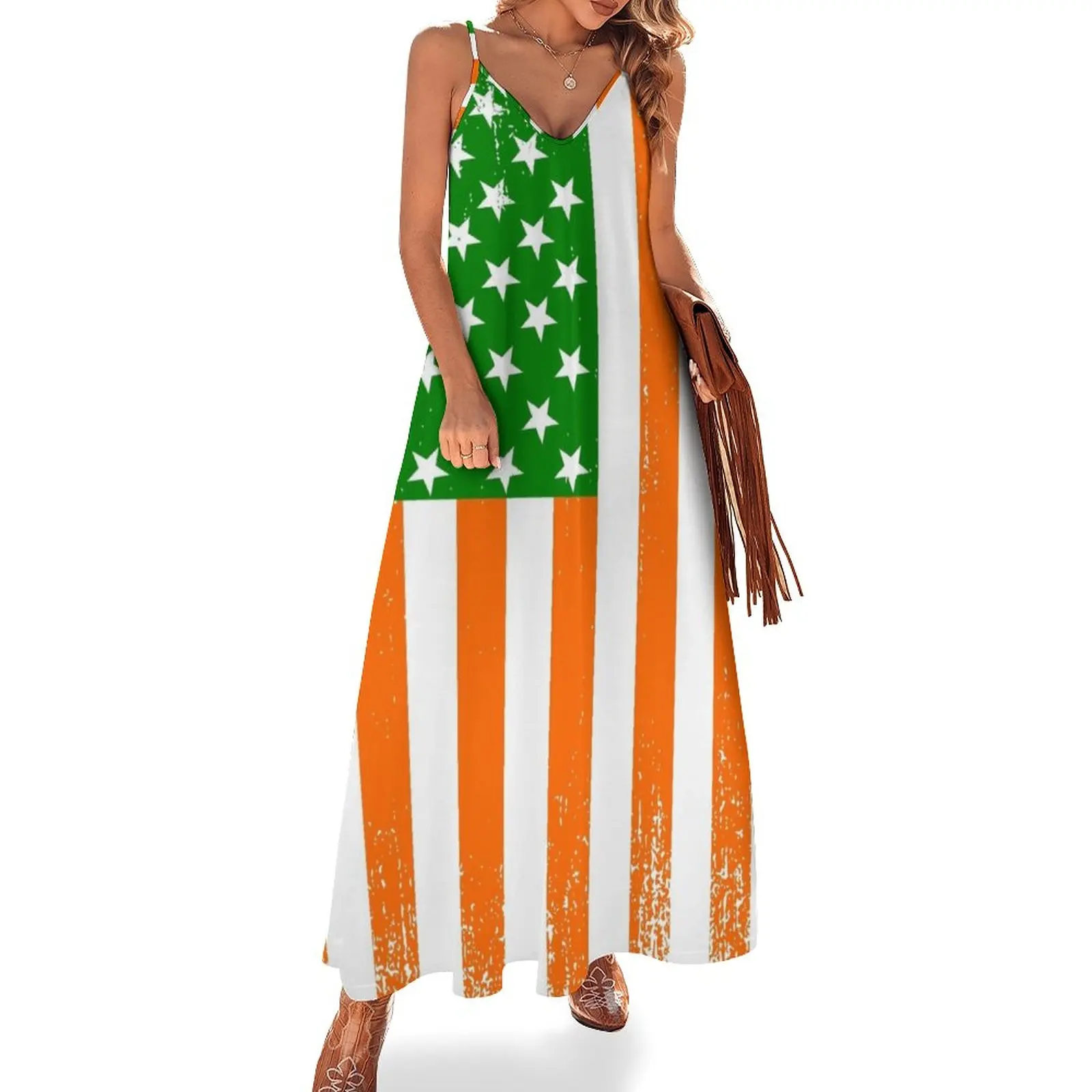 

Irish American Flag Sleeveless Dress long sleeve dresses women's summer jumpsuit dresses summer woman 2024 Woman clothing