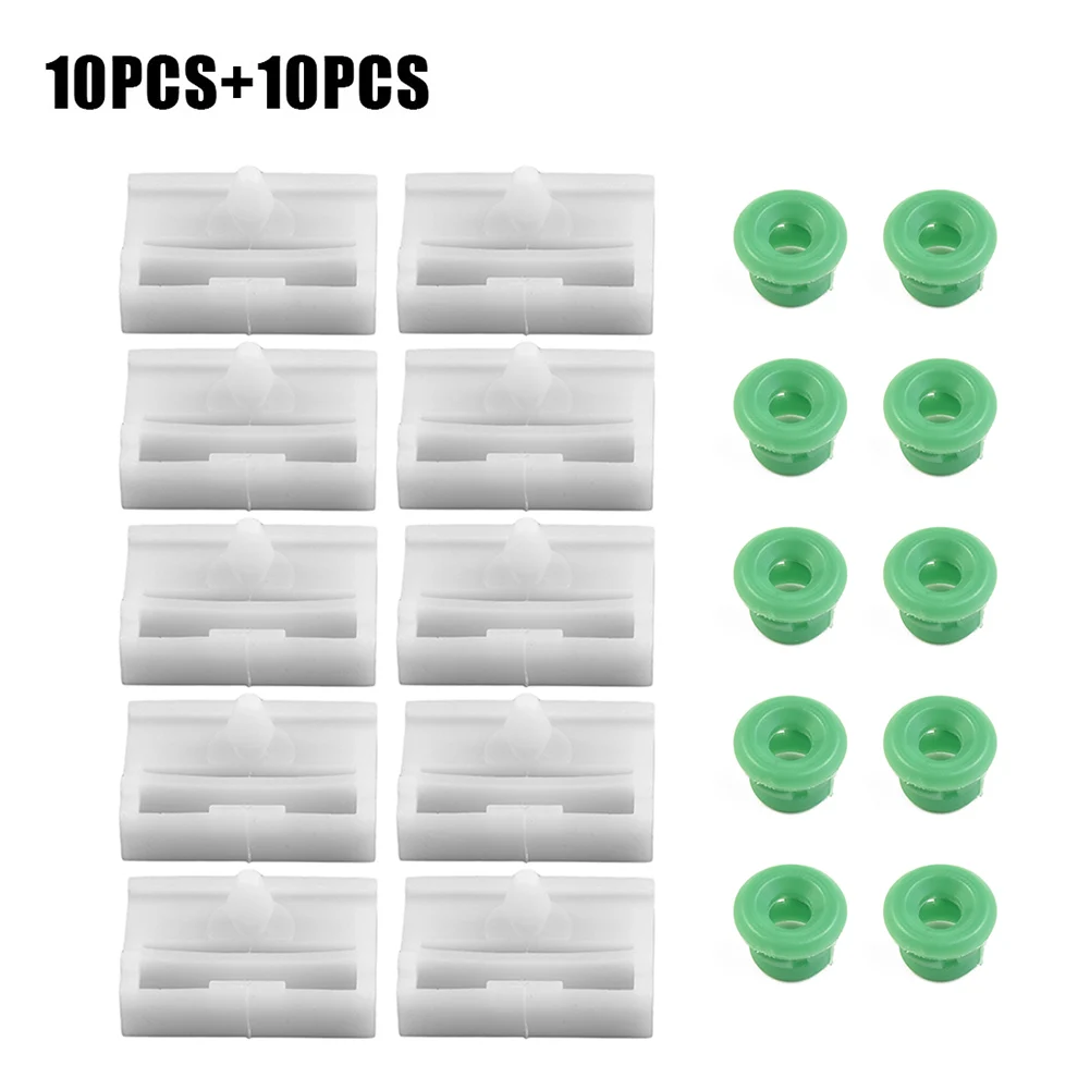 10Pcs Car Side Sill Skirt Clips 10Pcs Rocker Panel Moulding Clips Clamp/Cramp PA6 For BMW E36 E46 E90 51711932996 51718184574