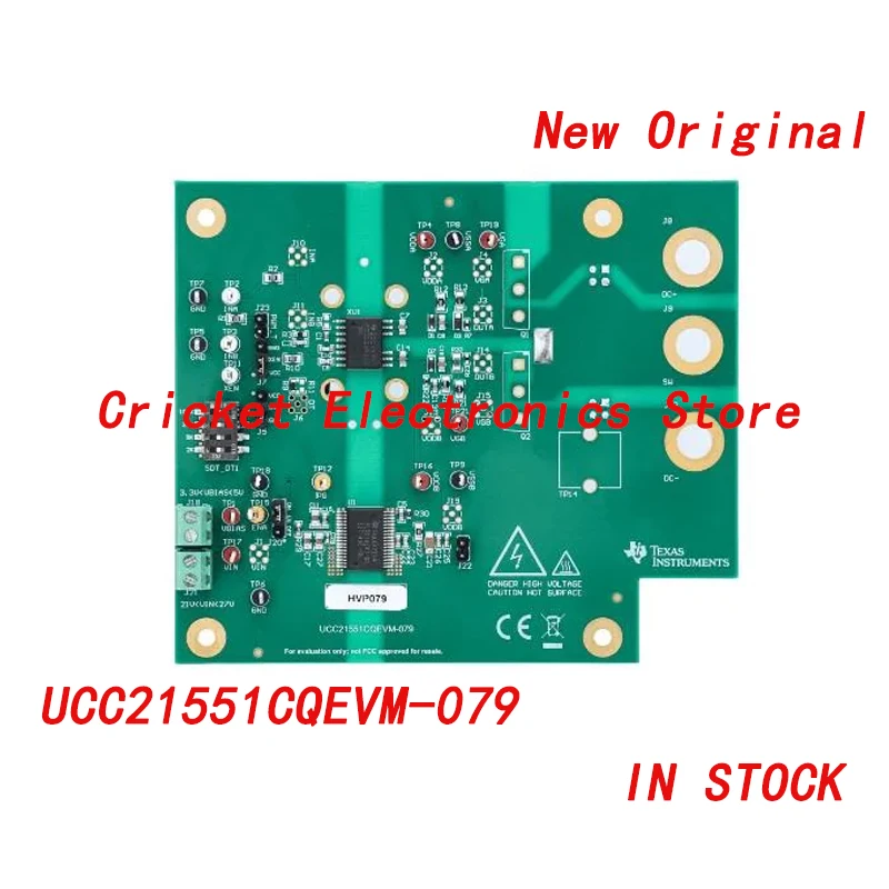 

UCC21551CQEVM-079 инструмент для разработки IC управления питанием UCC21551, оценочный модуль для 4-A, 6-A двухканального изолированного драйвера ворот