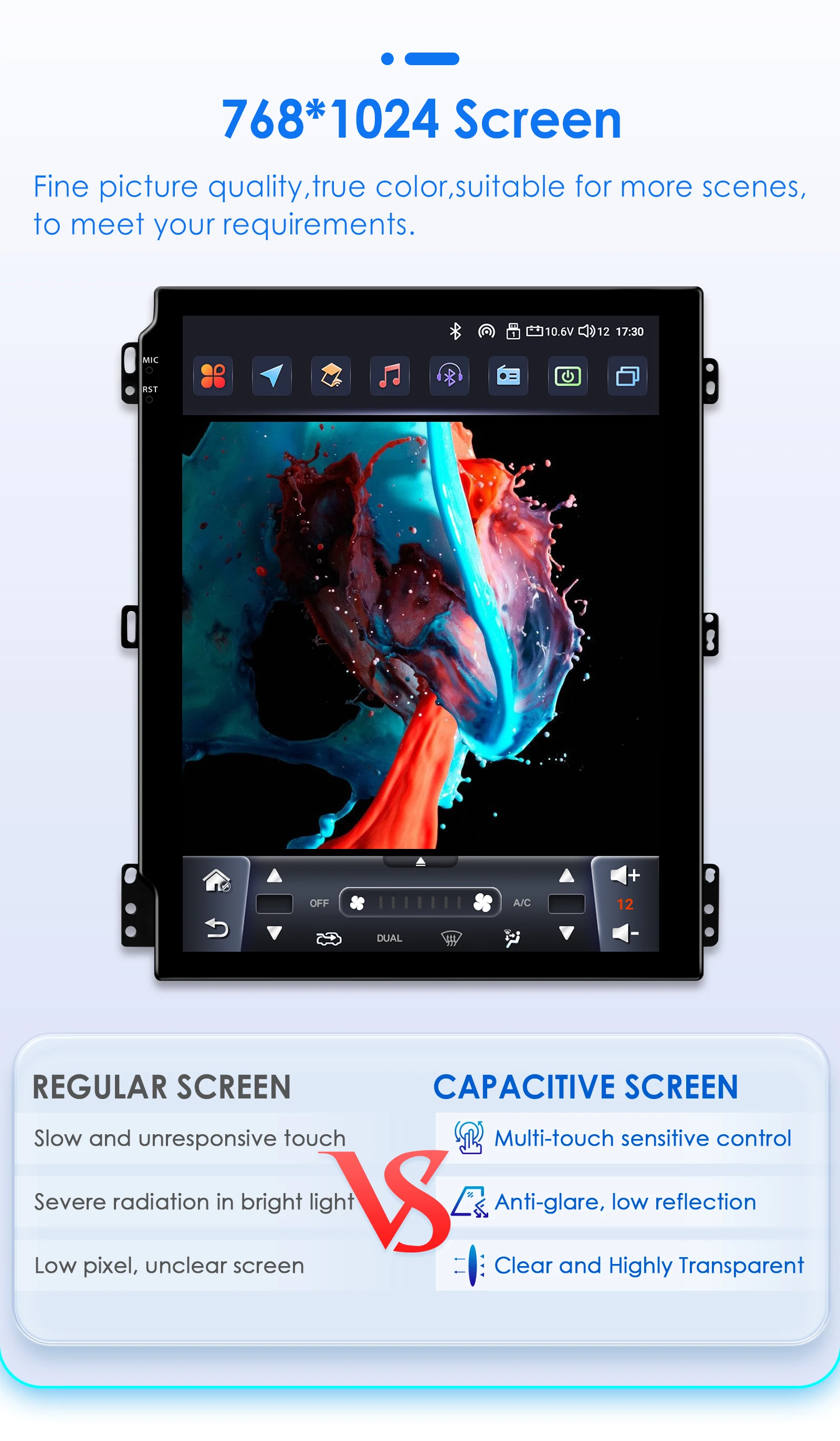 9,7 "Carplay Android auto radio für Renault Koleos Megane 4 Samsung SM6 Talisman 2017 2018 2019 Multimedia player 2DIN 360 Kamera – Detail 17