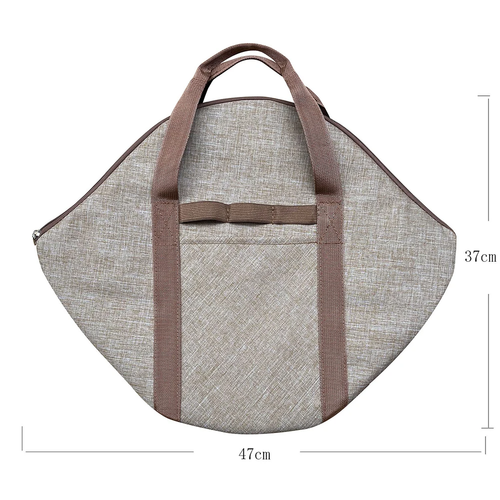 1-3pcs Frying Pan Bag Case 600D Oxford Grill Plate Carry Bag Zipper Side Pocket Outdoor Picnic Tools Griddle Bags