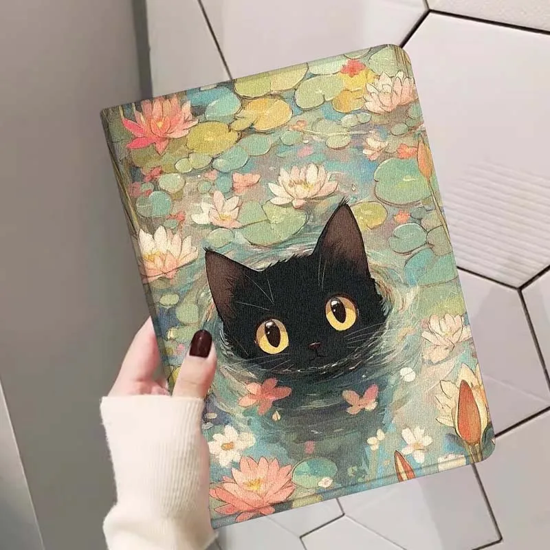 Elegant Floral Foldable Tablet Cover Case