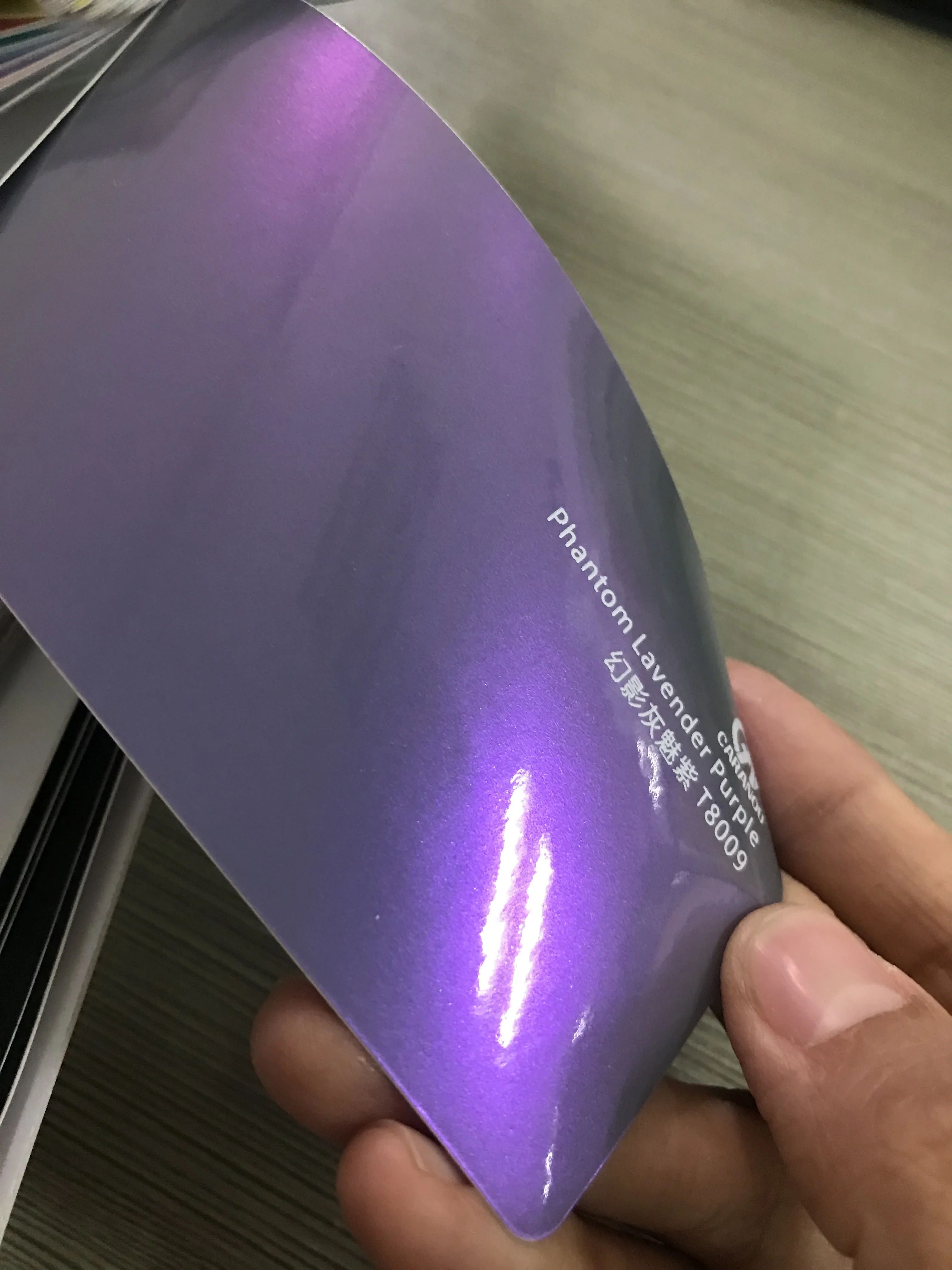 Twin Color Phantom Gray Purple Vinyl Wrap for Car