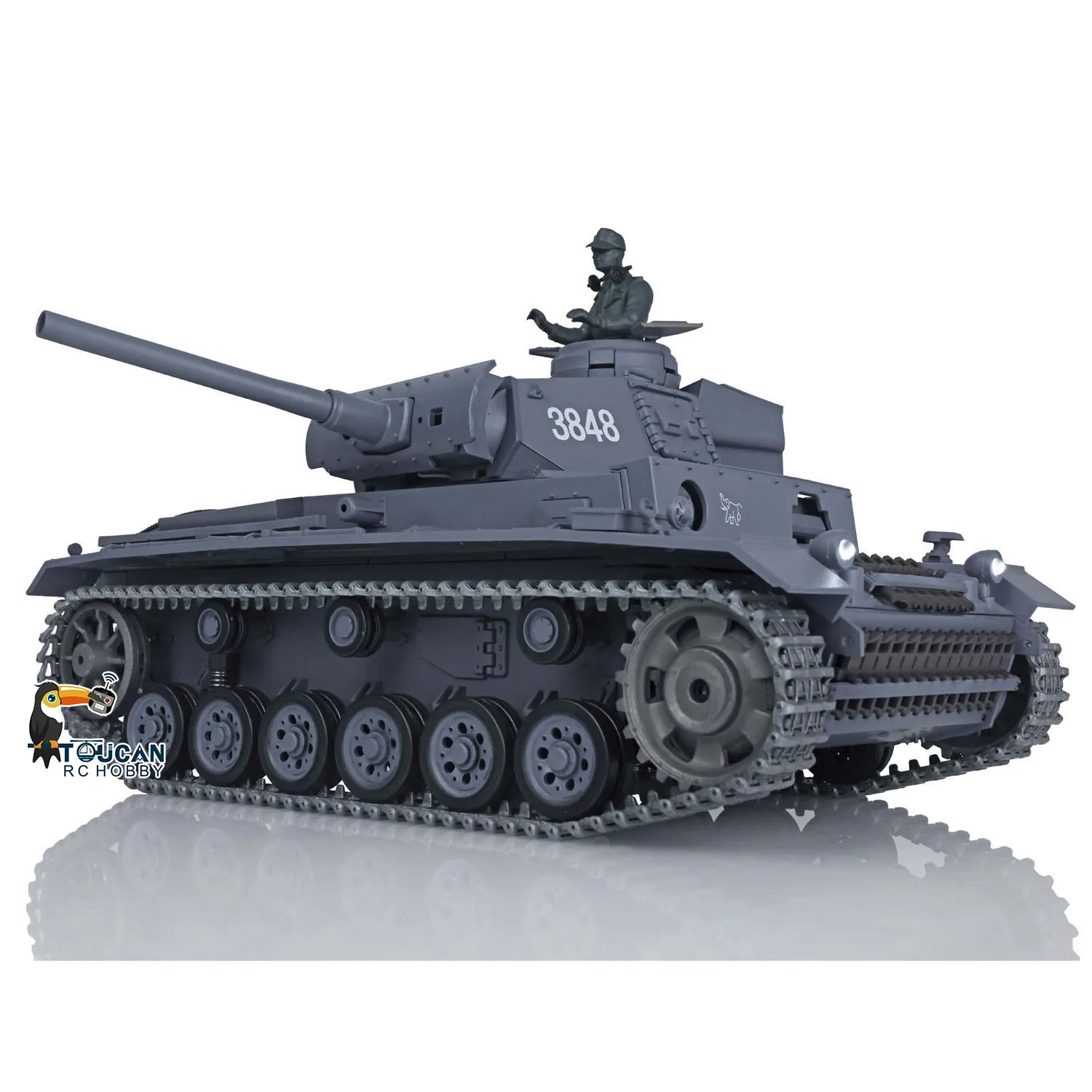 Char RC HengLong 1/16 Leopard 2A6 Pelage Tactique - Édition Pro