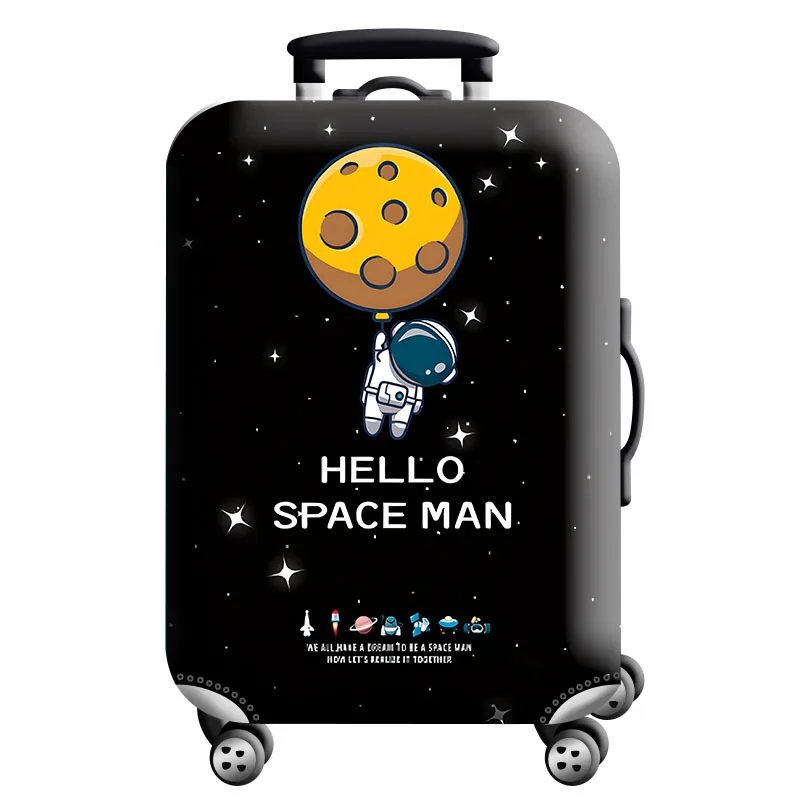 thumbnail image 1 of Funda protectora de equipaje con diseño de mapa del mundo, elástica y gruesa, con cremallera, para maletas de 18 a 32 pulgadas, fundas para carrito, accesorios de viaje, 1 of 5