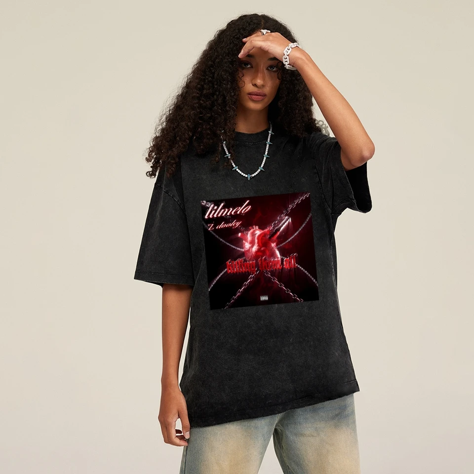 Anime Mecha Print Casual Tee for Men