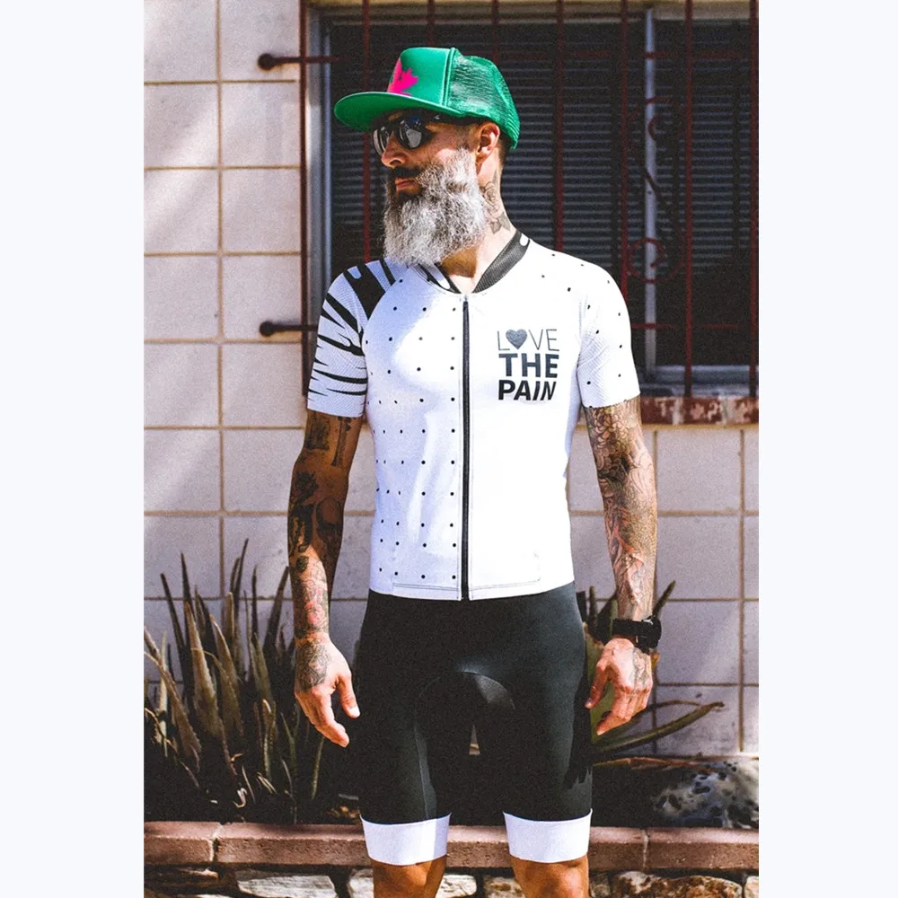Love The Pain Men Cycling Sweatshirt Summer Short Sleeve Cycling