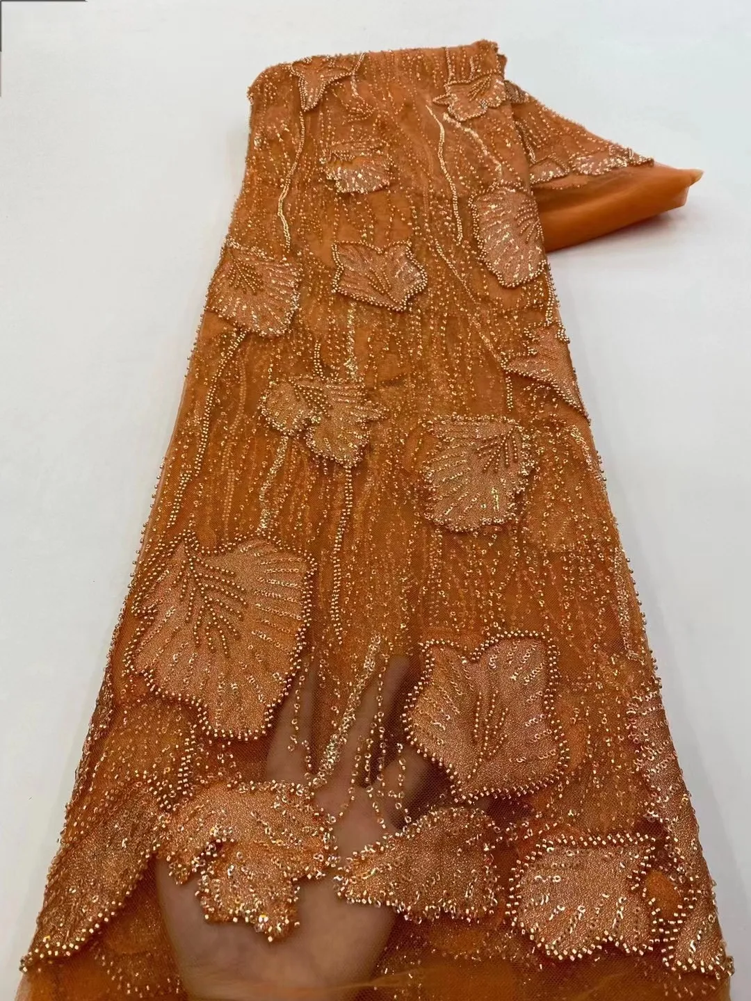 

Latest Luxury Elegant French Embroidery Groom Lace Fabric African Nigerian With Sequins Fabric For Wedding Party Dress