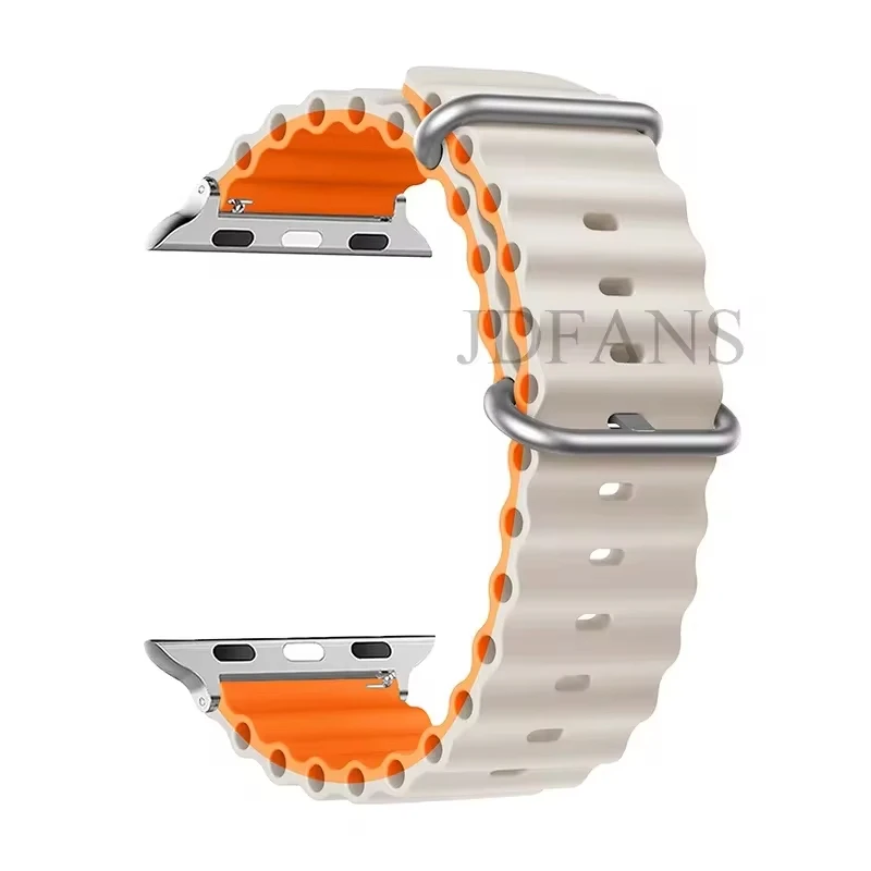 ตัวเลือกสินค้า เข็มขัดแท้ Apple Watch Ultra ยืดหยุ่น 49/44/45/41/40/38 มม.